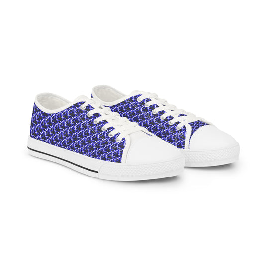 Low Top Sneakers - McClean Blue Tarpon Houndstooth Men's Sneakers