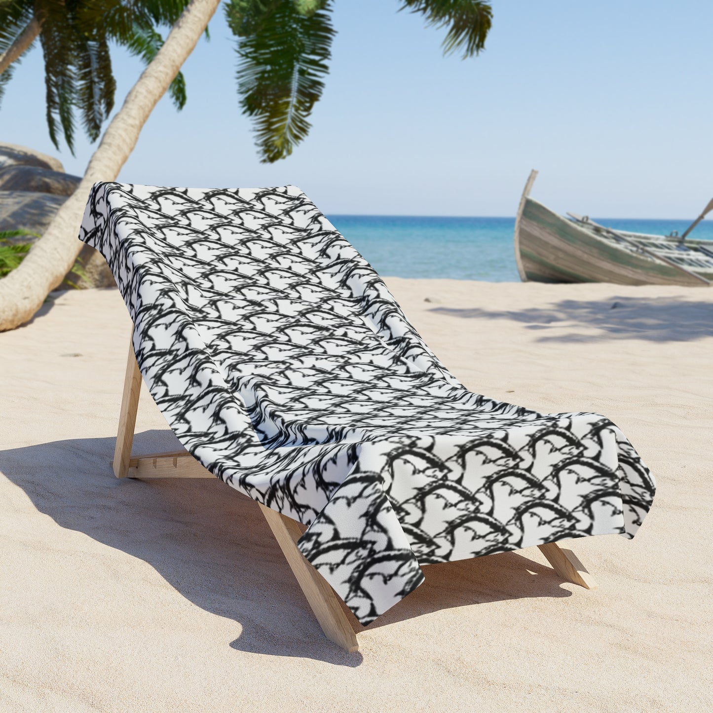 Beach Towel - McClean Tarpon Houndstooth Towel