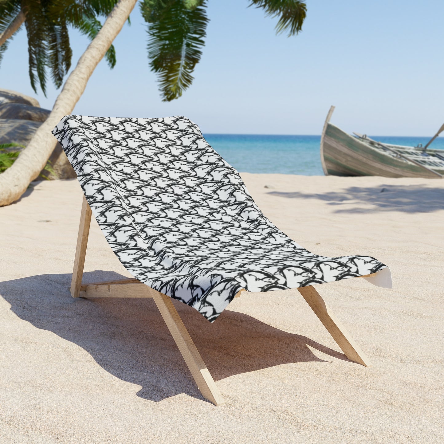 Beach Towel - McClean Tarpon Houndstooth Towel